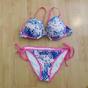 Women's XL Blue (Multi Color) Bikini - New no Tags